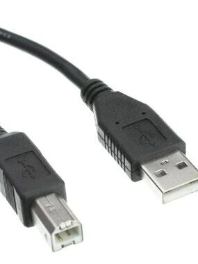 Premium 10ft 3M Audio and Printer Cable High-Speed USB A to B Gold-Plated Lead